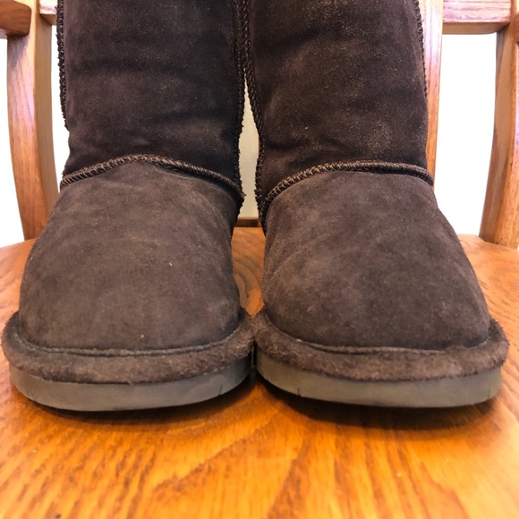 Bear Paw Suede Boots Dark Brown, Size 7 - Picture 4 of 11